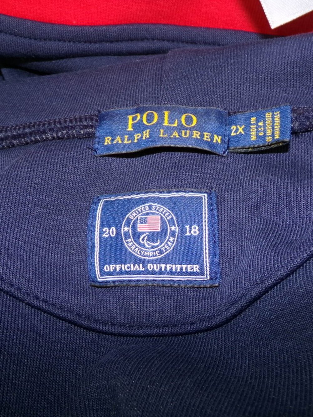 Polo Ralph Lauren 2018 US Olympic Paralympic Team USA Full Zip Hoodie Women’s 2X - Picture 5 of 5